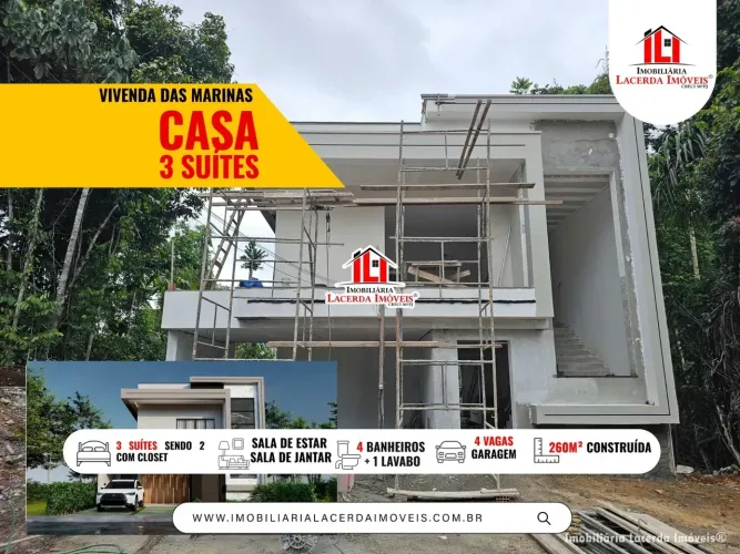 Casa Duplex no Vivenda com 03 suítes (em fase final de construção) Espaço para construir