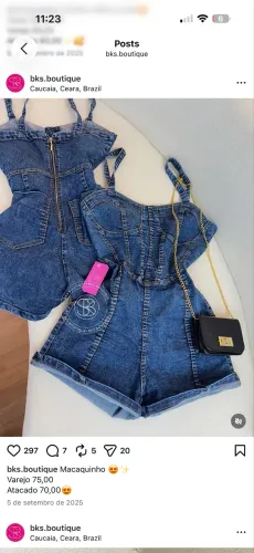 Macacão jeans 
