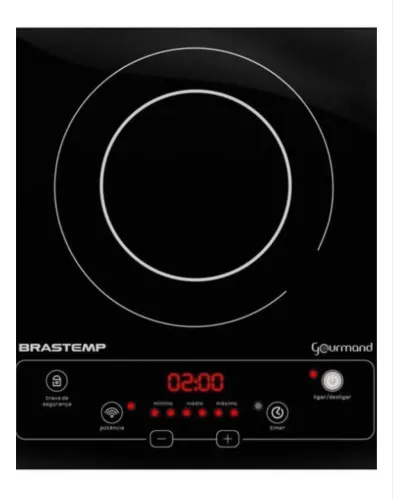 Cooktop Brastemp Gourmand 1 Boca BDJ30AE