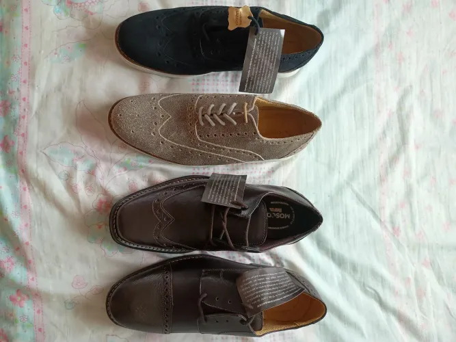 Sapato de Couro Legítimo Masculino Novo R$100,00(Par)