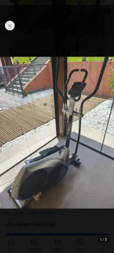 Elíptico Kikos 9200 Display Lcd Com Funções Fitness Bivolt