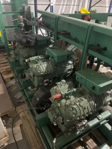 Racks de Compressores Industriais Bitzer (72 HP e 82 HP) + Automação e Reservatórios