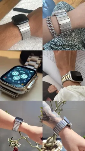Pulseiras de Aço Stainless steel Para Apple Watch SmartWatch