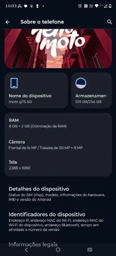 MOTO G75