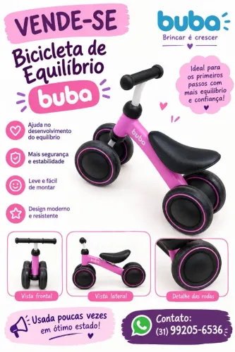Bicicleta de equilíbrio BuBa