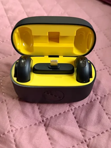Microfone de lapela bluetooth 