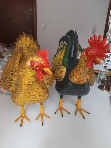 Galo galinha decoração jardim decoração fazenda mesa casa armário cozinha jardinagem