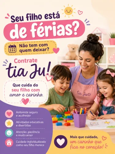 Seu filho está de ferias 