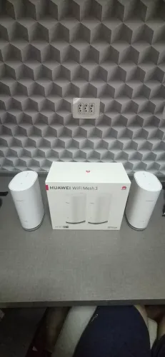 Kit 2 Roteadores Wifi Mesh 3 Branco Huawei com 1 suporte