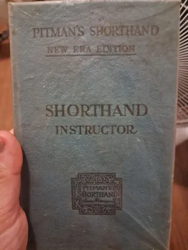 Taquigrafia estenografia livro antigo em inglês pitman's shorthand instructor