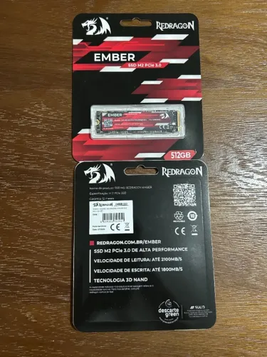 SSD NVME M2 Redragon 512Gb Pcie 3.0 Ember