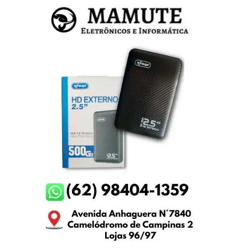 Hd Externo Slim Portátil 500gb Usb 3.0 2,5 Portátil