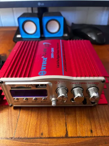 Amplificador Teli TI-308 Mini Modulo Com Karaoke Mp3 Fm Usb