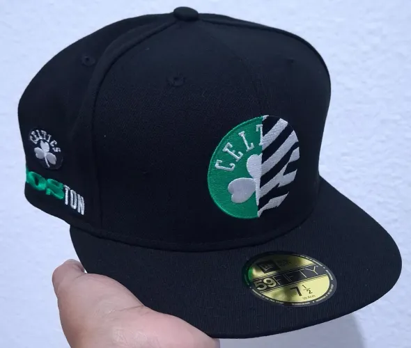 Boné Original New Era 59Fifty Boston Celtics - Fechado - 7 3/8