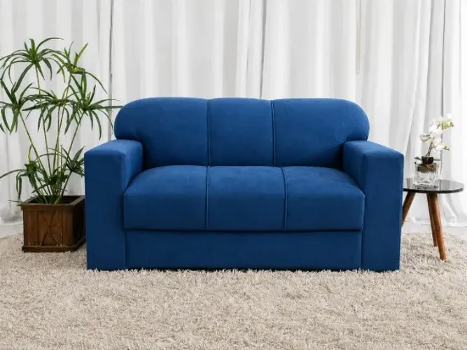 Sofá 3 Lugares Xaropinho Suede Diversas Cores