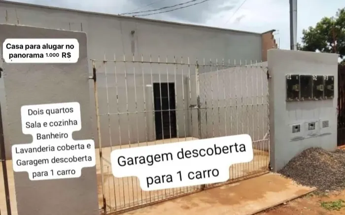 Alugo CASA 2 quartos 