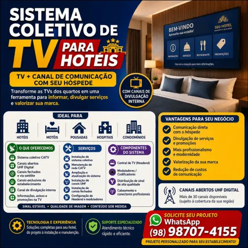 Sistema coletivo de tv, antenista