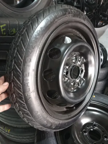 Estepe fino provisório aro 14 furação 4x100 $399 reais aceito cartão