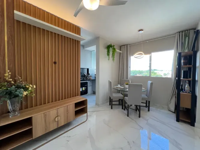 Apartamento com 2 quartos, 1 vaga, 48 m² decorado, recém reformado Condomínio Vista do