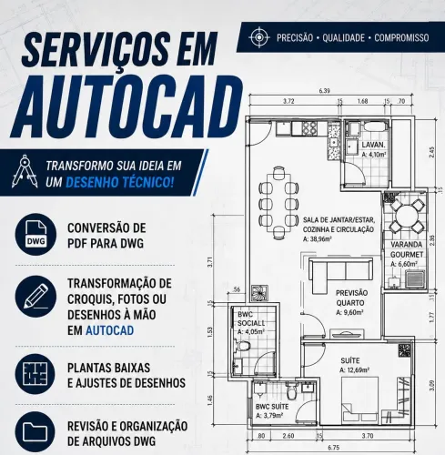 Faço desenhos em autocad
