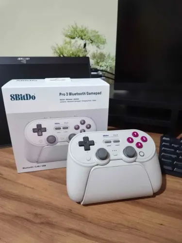 8BitDo Pro 3 - Controle Gamer com Dock
