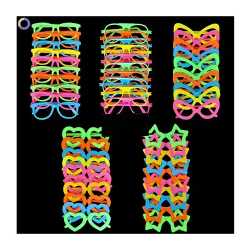 Kit Óculos Neon 20Un Festa Balada Sortidos Colorido Divertidos Confraternizacao Carn