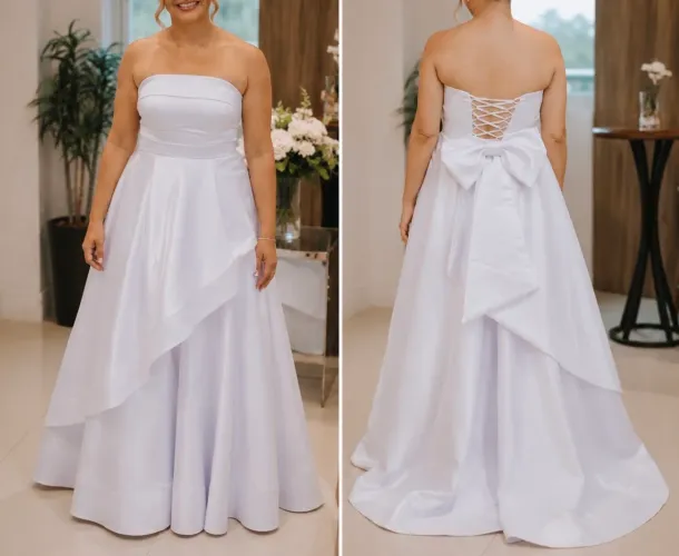 Vestido de Noiva deslumbrante e Moderno 