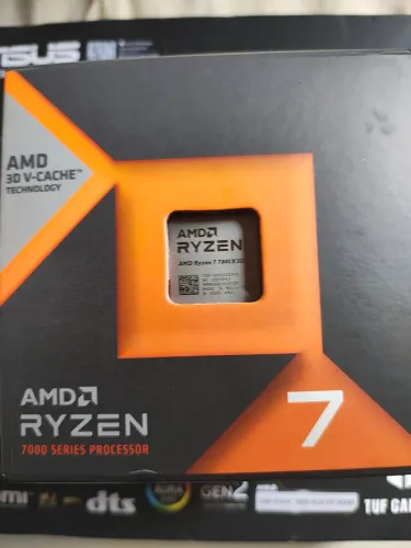 Ryzen 7 7800x3d e placa mãe Asus tuf gamer b650m-e