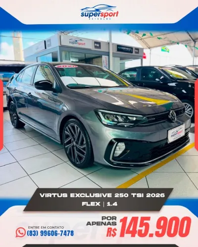 Volkswagen Virtus Exclusive 250tsi 1.4 Flex 16V AUT 2026