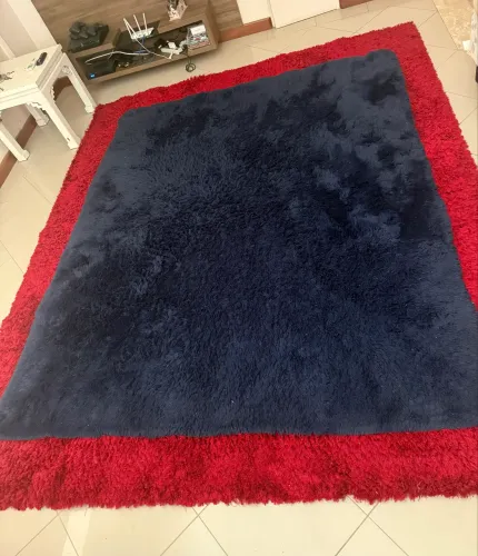 Tapete azul marinho 2,00m x 2,50m