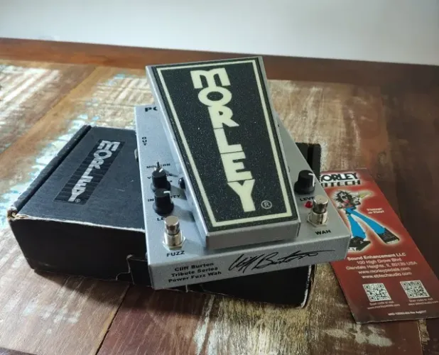 Pedal Baixo Morley Cliff Burton Power Fuzz Wah Signature