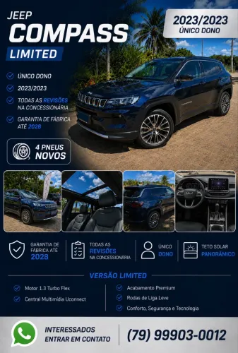 Jeep Compass Limited T270 1.3 TB 4X2 Flex AUT 2023