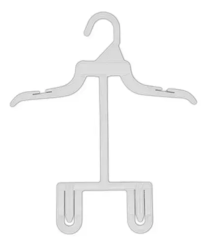 Cabide Infantil Modelo Adaptador Corpinho Branco l 50 Peças
