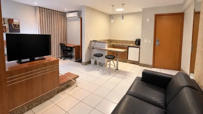 Flat mobiliado com 1 dormitório à venda, 35 m² por R$ 255.000 - Setor Oeste - Goiânia/GO