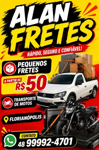 Pequenos fretes a partir de R$50