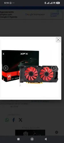 Placa de Vídeo XFX GTS Radeon RX580 8GB GDDR5 PCI-Express