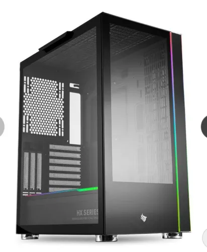 Gabinete Gamer Usado Pichau HX600, RGB, Full-Tower, Lateral de Vidro