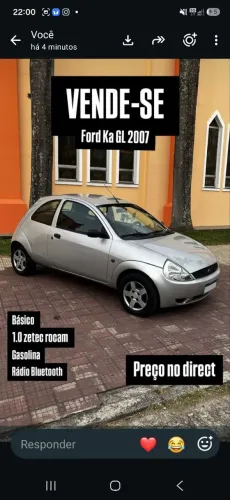 Ford KA GL 1.0i Zetec Rocam 2007