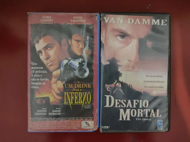 Lote fitas VHS - Um drink no inferno - Desafio Mortal
