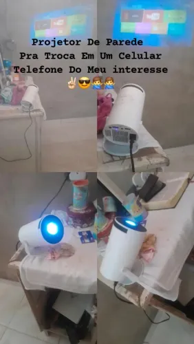 Projetor de parede pra trocar em um celular que eu me interesse