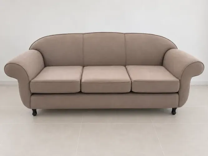 Sofá Vintage 3 Lugares+ 2 Poltronas Couro (Usado)