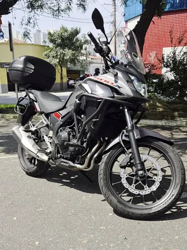 Honda CB 500X ABS 2020 Revisada | Baú Givi, Alforjes, Protetores, Pneus 2026