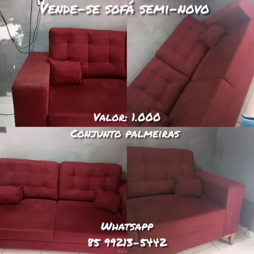 Sofá vermelho retro (negociar preço)