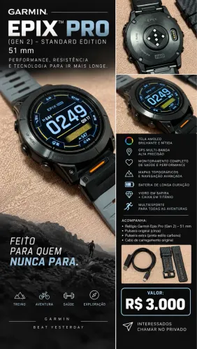 Garmin epix? Pro (Gen 2) - Standard Edition | 51 mm