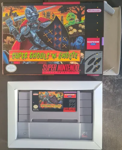 Super Ghouls'n Ghosts Original Super Nintendo Na Caixa