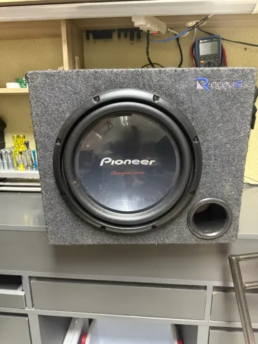 Caixa de som subwoofer 12 pioneer com módulo