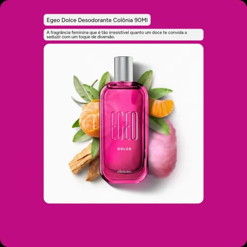 Compre Egeo Dolce Desodorante Colônia 90Ml na *Minha Loja Digital!* ?