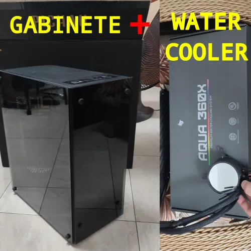 Gabinete Gamer com fan + WATER COOLER