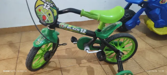 Bicicleta para criança pequena - verde