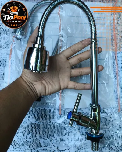 Torneira Cozinha em ABS com Aço Inox 360°